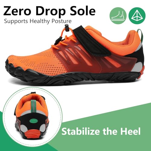 Image of SAGUARO Womens Mens Barefoot Shoes Minimalist Trail Runner Wide Toe Box Zero Drop Outdoor Cross Training Shoe