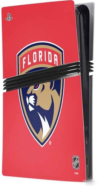 Skinit Decal Gaming Skin Compatible with PS5 Pro Console - Officially Licensed NHL Florida Panthers Jersey Design