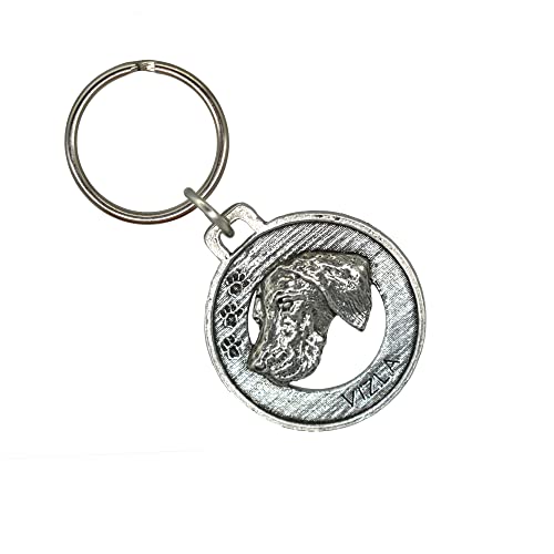 Vizsla Keychain, Dog, Pewter, D174KC, 1 1/2