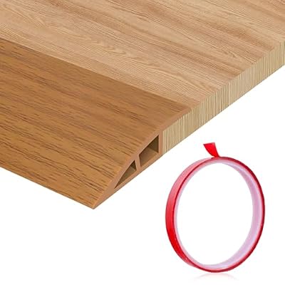 Floor Transition Strip Door Threshold 39" Floor Transition Reducer Trim on The Edges Threshold Strip Self Adhesive Suitable for Doorways, Tiles, Carpet