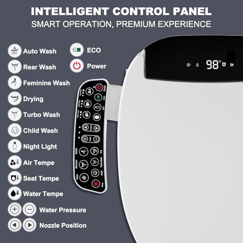 Luxury Heated Toilet Seat Bidet Combo