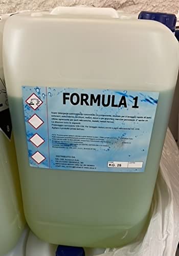 FORMULA 1 Sgrassante auto motore bicomponente giallo-verde tanica da 25kg F1 RAICAR