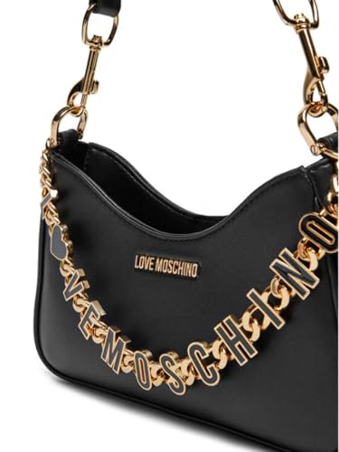 Sac main bandoulière Moschino noir JC4070PP1ML1300A cuir petite taille