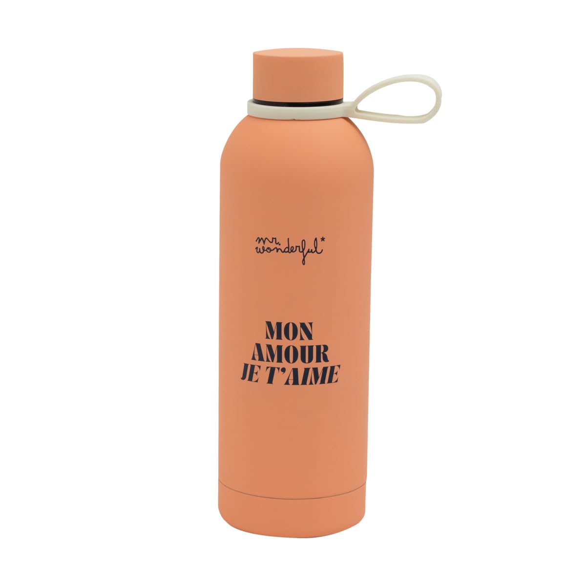Mr. Wonderful - Thermal Bottle 500 ml - Mon Aour, Je T'Aime - Double Layer 304 Stainless Steel Thermal Bottle