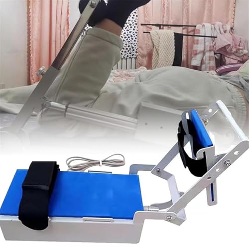 Entrenador eléctrico de rehabilitación de piernas con control remoto, camilla ajustable para rodillas, ajuste de ángulo de 0°-170°, soporta hasta 200 kg para una recuperación eficaz