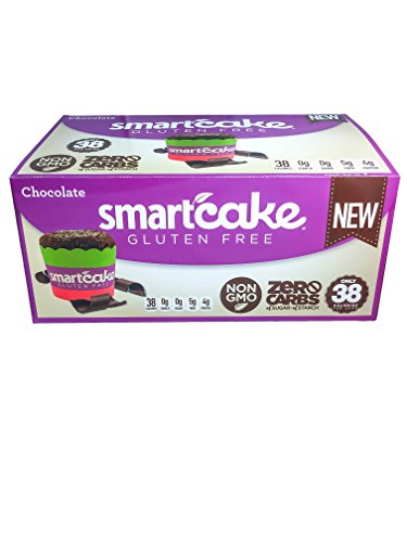 CHOCOLATE SMARTCAKE (16 cakes): Sugar free, gluten free, low carb, keto snack cake