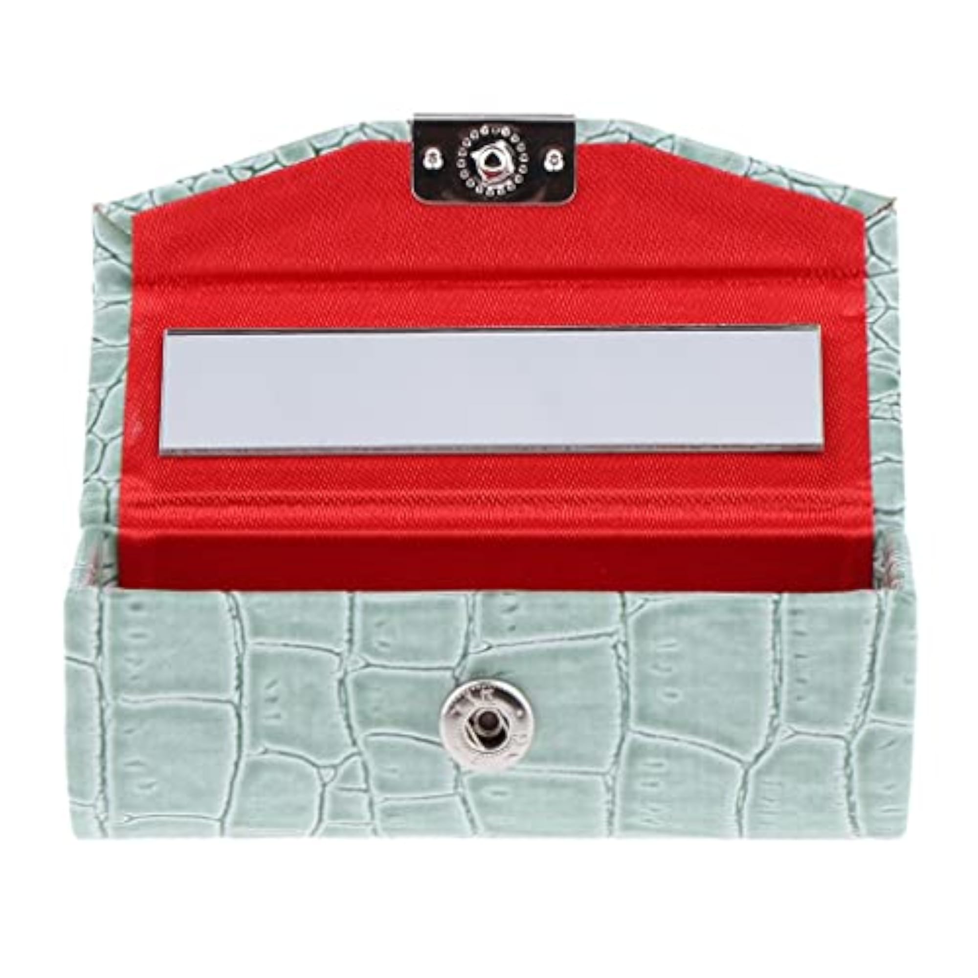 3X Lipstick Case in Greyish Green, Brown, and Orange