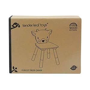 Tender Leaf Toys - Forest Table and Chairs Collections - Adorable Kids Size Art Play Game Table and Chairs - Made with Premium Materials and Craftsmanship for Children 3+ (Forest Deer Chair) Tender Leaf Toys Forest Table and Chairs Collections Adorable Kids Size Art Play Game Table and Chairs Made with Premium Materials and Craftsmanship for Children 3 Forest Deer Chair