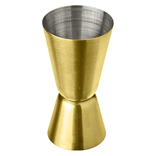 Dosador Duplo de Aço Inox Dourado - Lyor