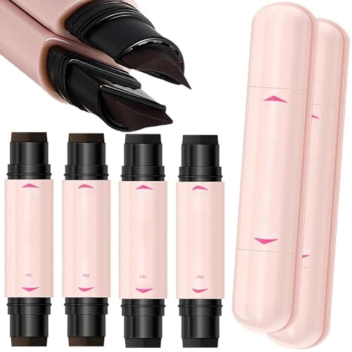 2 Pcs Gel Eyeliner Pencil Set, Rotating Eyeline Stamp Pen