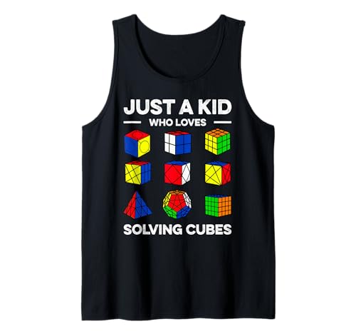 Solo Un Bambino Che AMA Risolvere cubi Speedcubing Cuber Canotta