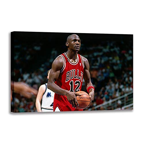 Tableau de basket Michael Jordan toile murale 50x70 cm