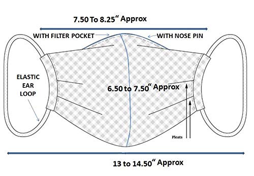 Touchstone Lot De 3 Masques Faciaux En Tissu De Coton à 2 Couches Réutilisables Et Lavables Pour Homme Et Femme Vert/rouge/bleu/blanc