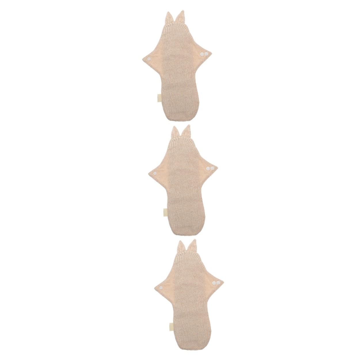 minkissy 3 Piezas Higiene De Las Aletas Festoneadas Compresas Menstruales Toallas Sanitarias Lavables Paño Menstrual De Algodón Absorbencia Menstrual Transatlántico Algodón Reciclable