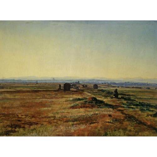 Impression giclée de la Via Appia au coucher du soleil pour illuminer votre séjour