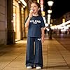 Malerotpc Girls 2 Piece Casual Outfits - Oversized Sweatshirt & Wide-Leg Pants Set for Teens 9-16 Years Fashion Clothing size 13 14 #1