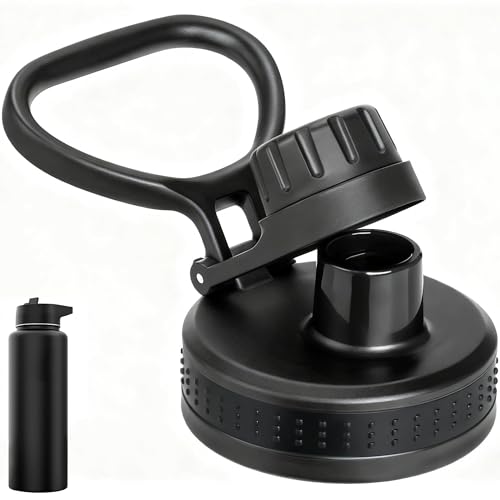 Replacement Lids for Iron Flask 18 oz 22 oz 32 oz 40 oz 64 oz Wide Mouth Water Bottle Spout Lid Fit IronFlask BPA-Free 100% Leakproof Cap 1 Pack