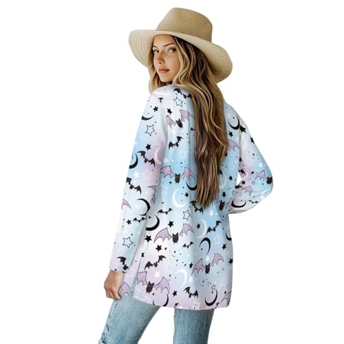 Image of Womens Open Fron Cardigan Sweaters Long Sleeve Tops Daily Coats