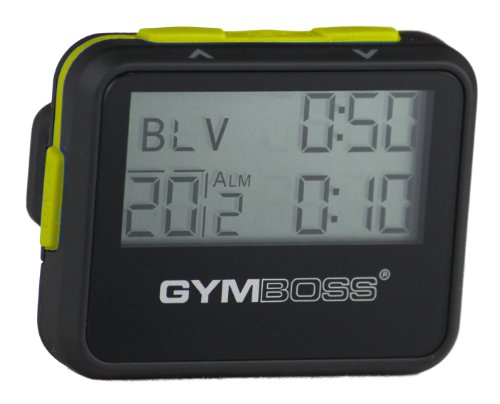 Gymboss Interval Timer and Stopwatch - BLACK/YELLOW SOFTCOAT