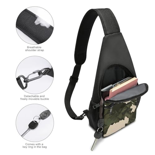 Morrales Sling Camuflaje Liviano para Senderismo y Viaje miniatura 4