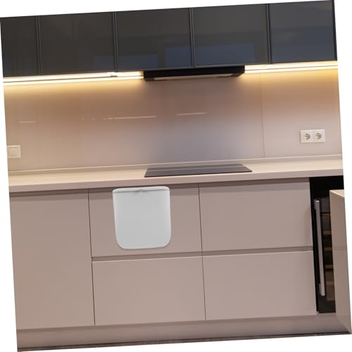 Caneca de basura plegable para colgar con tapa blanca miniatura 5