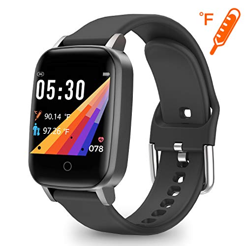 moreFit Smart Watch Health Tracker Body Temperature Heart Rate Monitor Fitness Tracker Step