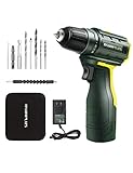 NOVAPLUS Cordless Drill Set, Brushless Power Drill Kit with Fast Charger, 3/8'' Keyless Chuck and Variable Speed, Your Home Repairing Tool