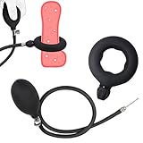 JXszxbt Aufblasbare Penisring Silikon Penispumpe Einstellbare Größe Penis Ring Hodenring Extra Dick Cockringe Penishülle Keuschheit Ringe zur Potenzsteigerung Bondage Erotik Sexspielzeug für Männer