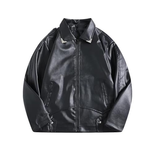 Veste en cuir homme courte style workwear blouson chic