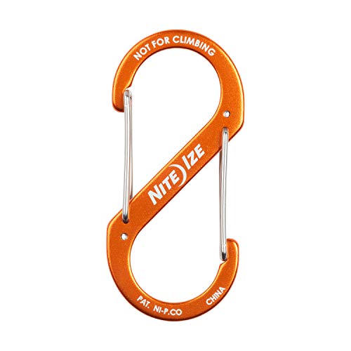 Nite Ize Size-4 S-Biner Dual Carabiner, Aluminum, Orange