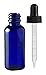 Perfume Studio 1oz Cobalt Glass Dropper Bottle Set; 30pcs Calibrated with White Markings