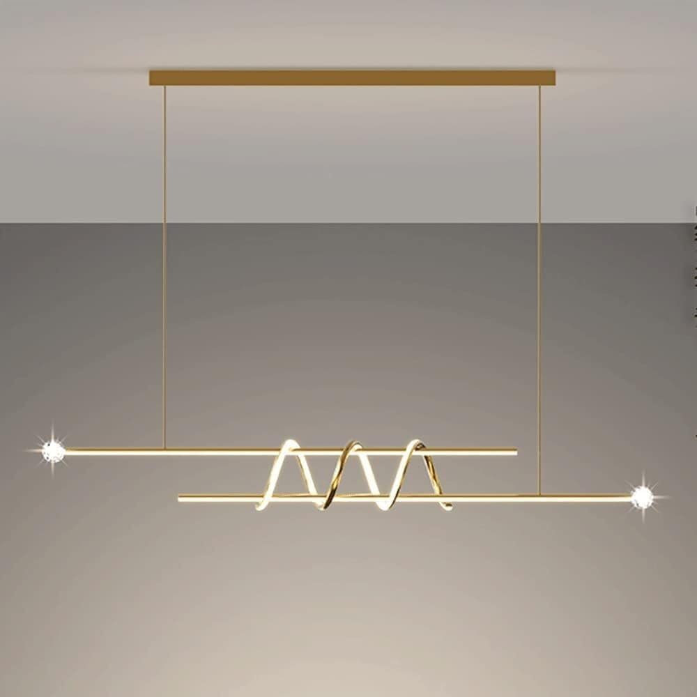 Lustre LED moderne 48W en métal de haute qualité, luminaire de créateur pour salle