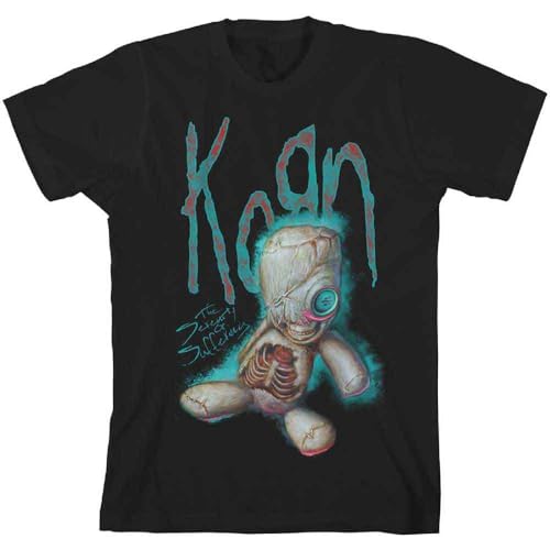 Korn T Shirt Sos Doll Band Logo Nouveau Officiel Homme Noir Size XL
