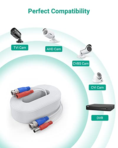 image for ANNKE 30M/100ft BNC Cable, Video Power Extension Surveillance Camera C