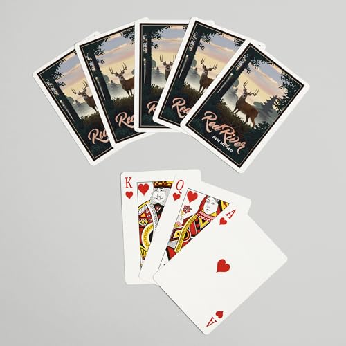 Lantern Press Red River, New Mexico, 52 cartas poker miniatura 7