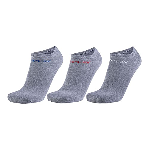 Chaussettes Sneaker Replay Logo lot 3 paires chaussettes courtes de sport mixtes en coton