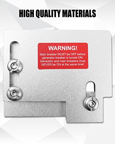 Generator Interlock Kit Fit For Horizontal Main Cutler Hammer Ch Series Tan Breaker 150 200 Amp Panels, 1 1/2 Inch Spacing Between Main And Branch Breaker #TOP3