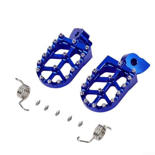 Repose-pieds de moto Yamaha YZ250X WR cales-pieds aluminium bleu 1997-2022