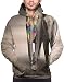 Produktbild DSFDSFSD Men's Hoodies Sweatershirt,Pair of Elephants in Motion Walking Dusty Background Clouds Wilderness Desert, XL