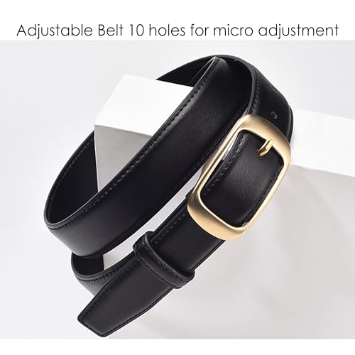 Women Casual Leather Belt for Jeans Pants Dress Black Brown Belts for Ladies Waist Belts with Buckle4