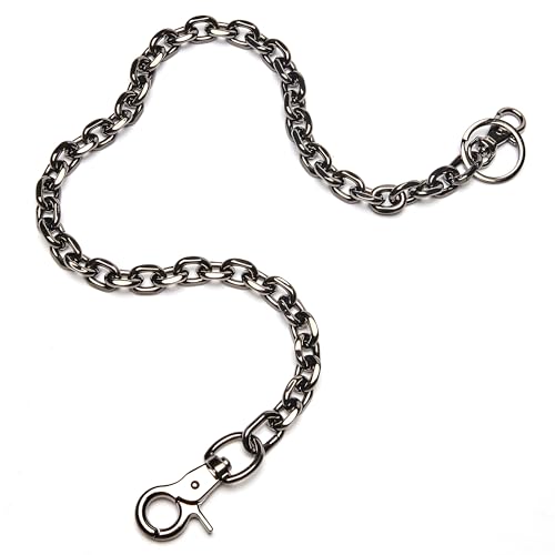 Image of newtro Wallet Chain Men Women Boy Girl, Biker Motorcycle Pants Jean Punk Long Key Chain Black Gold Silver 26 Types