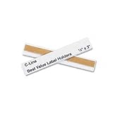 C-Line : Peel and Stick Repositionable Top-Load Label Holders, 1/2 x 3, Clear, 50/Pack -:- Sold as 2 Packs of - 50 - / - Total of 100 Each