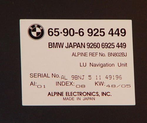 BMW DVD E39 5 Series 1999-2003 Navigation Computer Japanese Market ONLY