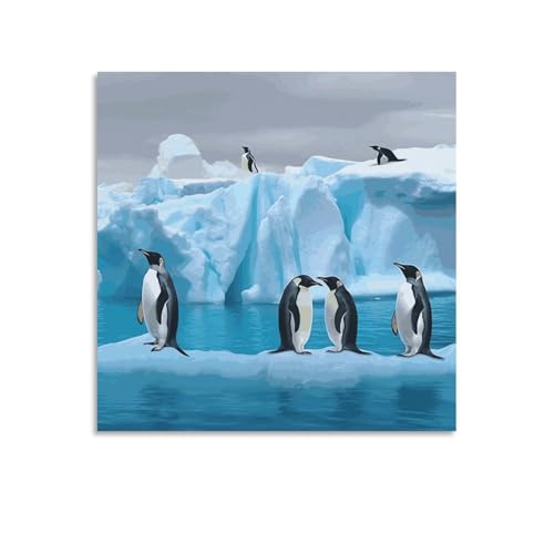 Toile murale panoramique The Iceberg sans cadre pour deco salon 70x70 cm