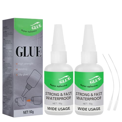 2Pcs Magic Glue Universal Super Glue Multifunctional Glues Magic Glue Super Adhesive Strong & Fast Waterproof Wide Usage All Purpose Super Glues for Metal Plastic Wood Ceramics