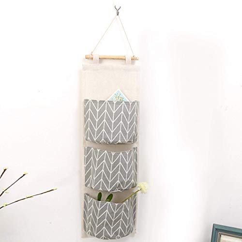 Sac de rangement mural Oumefar 3 poches pour optimiser les petits espaces - 4
