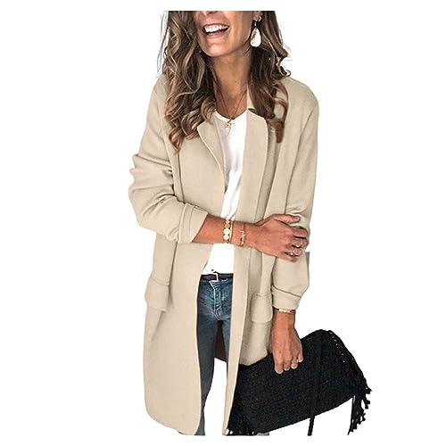 Blazer féminin midi et veste de costume chic pour femme
