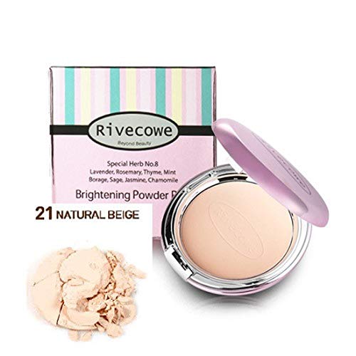 Rivecowe Brightening Powder Pact SPF 30 PA++ 12g No.21 Natural Beige