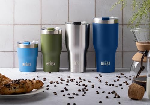 Image of Beast 30 oz. Royal Blue Tumbler Stainless Steel Vacuum Insulated Rambler Coffee Cup Double Wall (30 oz, Royal Blue)