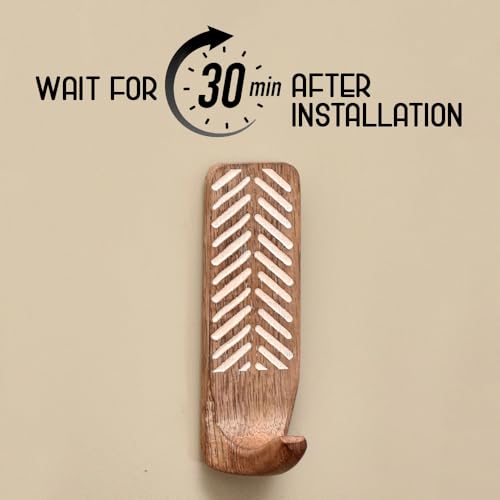 Line adhesive Wooden Hooks